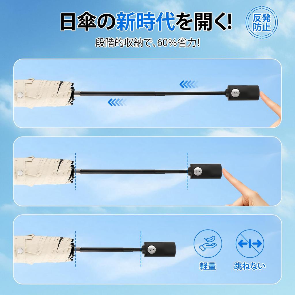 Folding Umbrella for Both Sun and Large Automatic Opening and Closing with Safety UV Complete Automatic Opening and Heat UV Sun Windproof and and