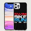 Triathlon Schwimmen Radfahren Laufen Handyhülle Für Iphone 11 12 13 Mini 14 15 Plus 17 Air 16 Pro Max 16E 7 8 SE Kunst Individuell Hülle Capa Ca