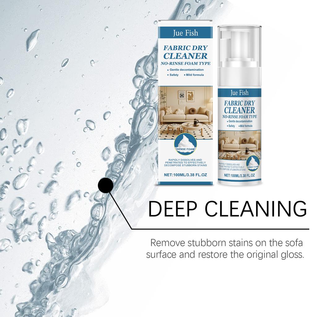 Jue Fish 100ml Stoffsofa-Reiniger - Universelle Heimreinigung für Wohnzimmersofa, Kissen & Polster