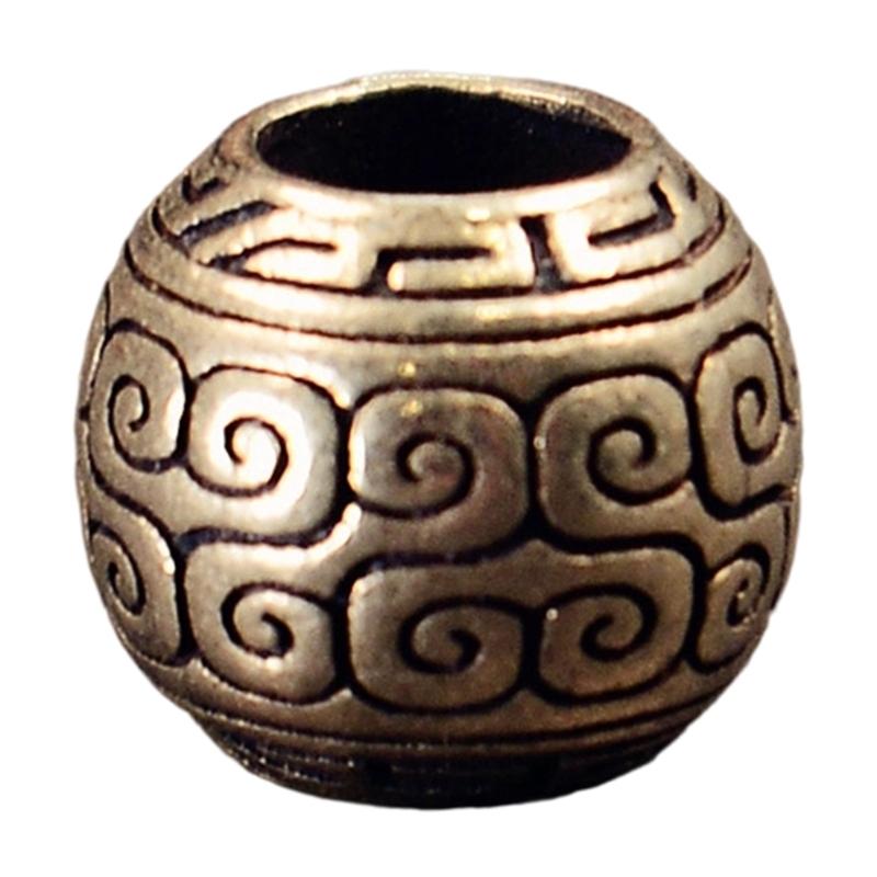 Copper DIY Jewelry Findings Spacer Beads With Oversized Holes For Easy Threading Crafting Supplies Cord Connectors
