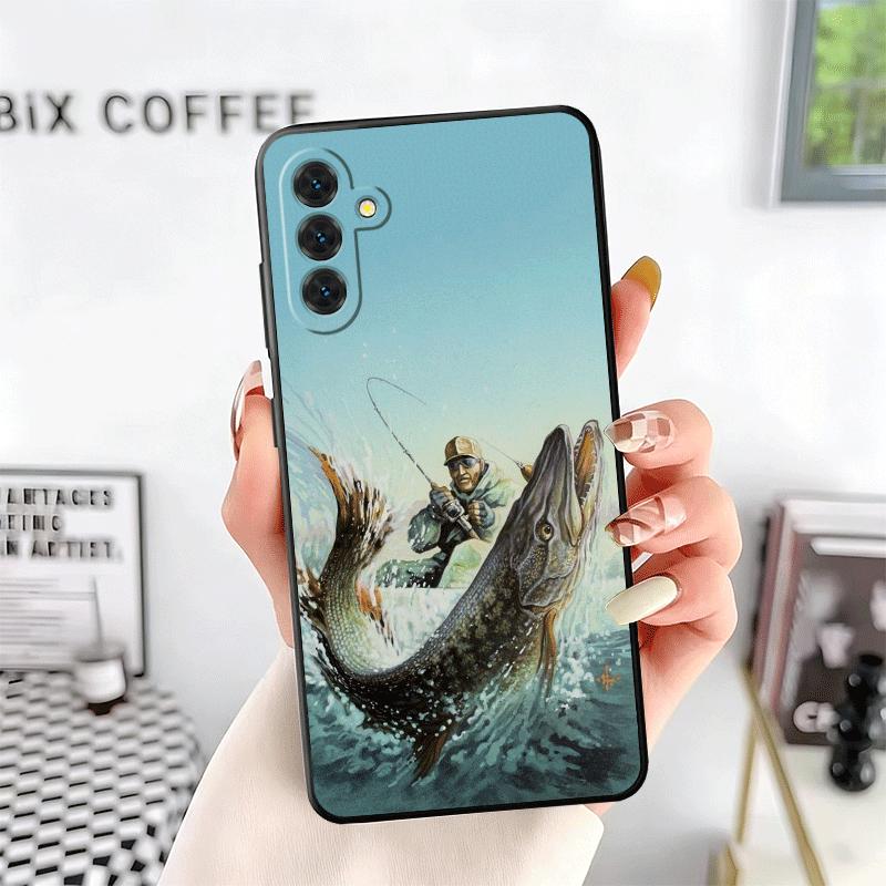 Hunting Fishing Man Soft Phone Case for Samsung A17 A37 A57 A16 A26 A36 A56 A15 A25 A35 A55 A14 A24 A34 A54 A13 A23 A33 A53 A52