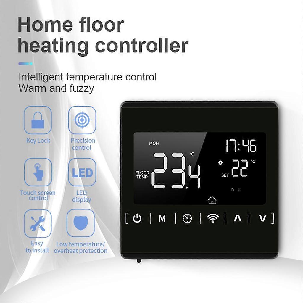 Wifi 16A Electric Heating Thermostat Room Temperature Remote Control AC85~250V