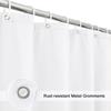 White Fabric Shower Curtain Waterproof Machine Washable Hotel Bathroom Decorative Shower Curtain Multi Size Available