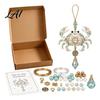 Creative Art Project for Students 12 Zodiac Beaded Ornament DIY Kit Constellation Pendant Making Craft Set Jewelry Assembly Lovers Keychain