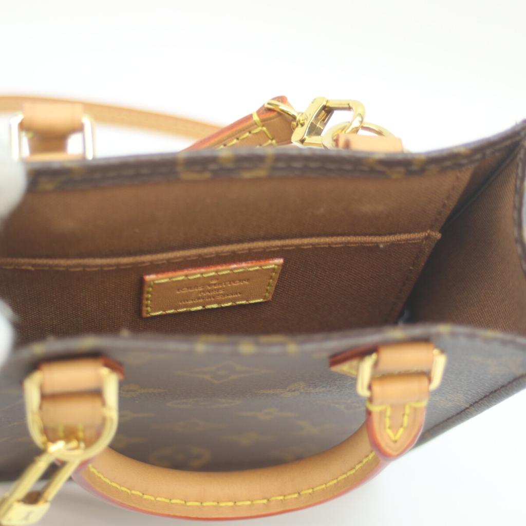 LOUIS VUITTON M81295 Monogram Petite Sac Pla Shoulder bag BrownUsed