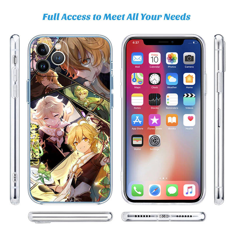 MH64 Genshin Impact Case for Motorola E7 G6 G7 G8 G9 Plus Power Play G10 G20 G04 E30 E40 E22 E20 E13 E15 G22 G23 G05 G75 G35 G55