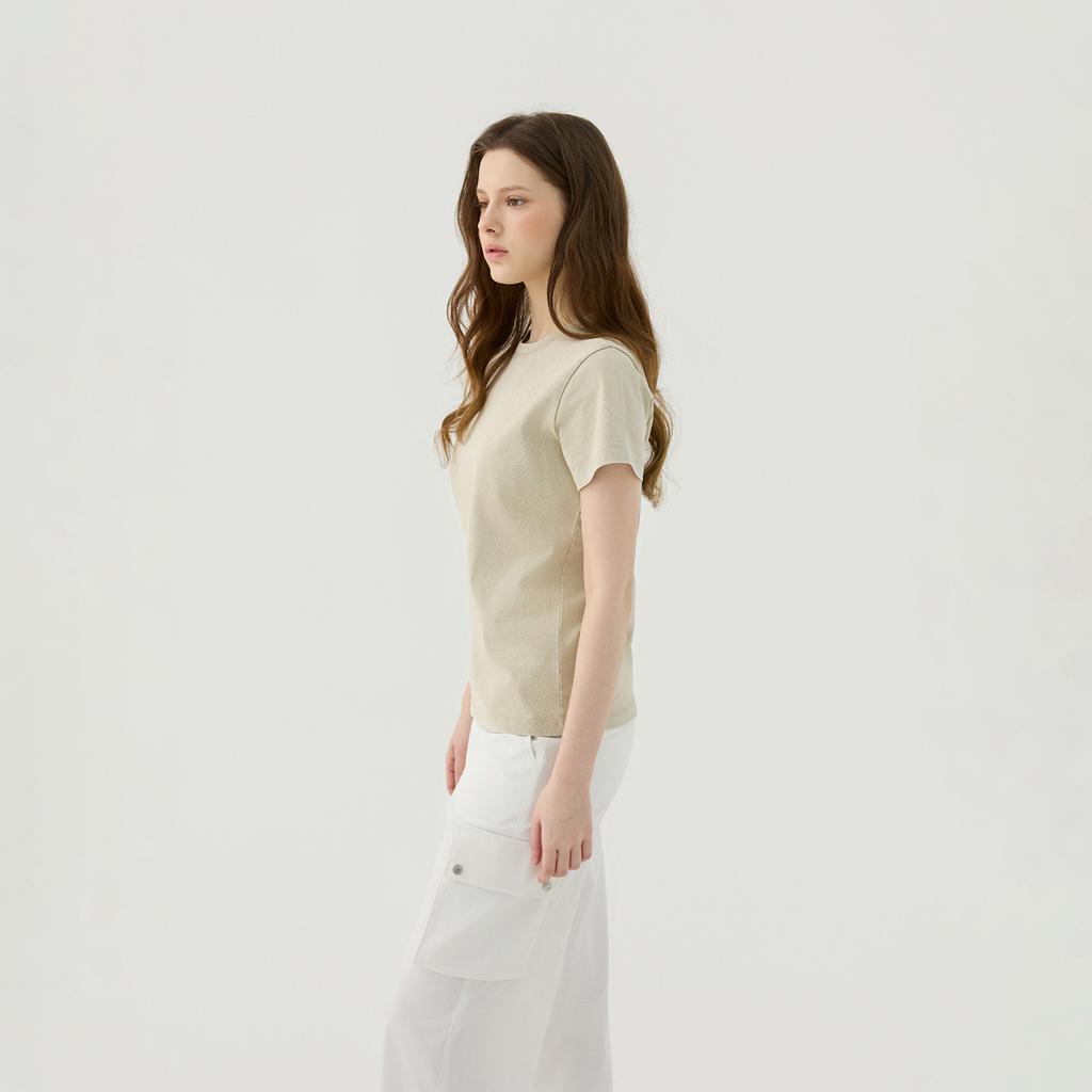 Martin Golf Pigment Washed Round T-Shirt_Beige