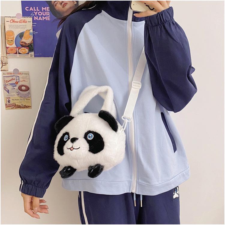 Panda Plush Handbag: Children's Crossbody Toy & Ragdoll Gift