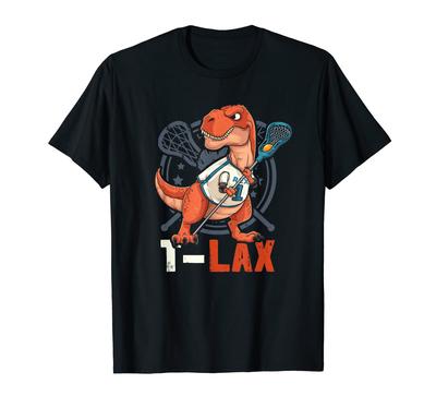 Funny Lacrosse Tyrannosaurus Rex Dino Lux Gift Men's T-Rex T-Rex T-Shirt