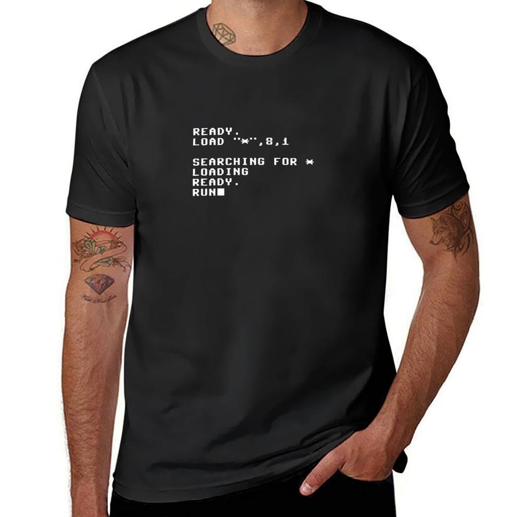 Commodore 64 TShirt Tees Tops Blacks Summer Tops Fruit of The Loom Mens T Shirts Unisex Streetwear Tops 2026 Graphic Pullovers
