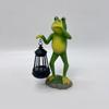 Solarbetriebene Froschlaterne Outdoor-Gartenstatue Wasserdichte Landschaftsleuchte Dekorative Terrasse Hof Akzent mit LED-Nachtbeleuchtung für Weg