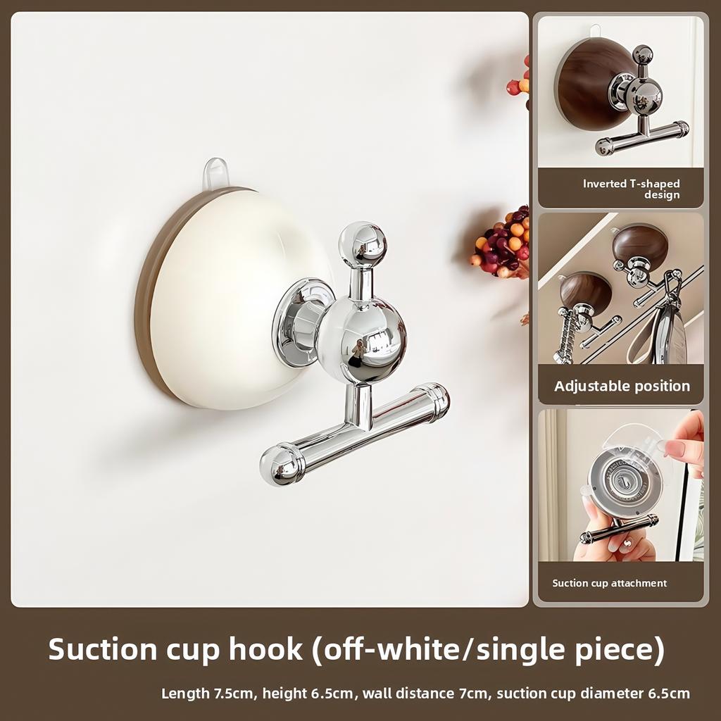 Dopamine Absorption Batoom Hook Wall Mounted Adhesive Coat Hook Entrance No Drilling Strong Load Bearing Kitchen/Bathroom Hook