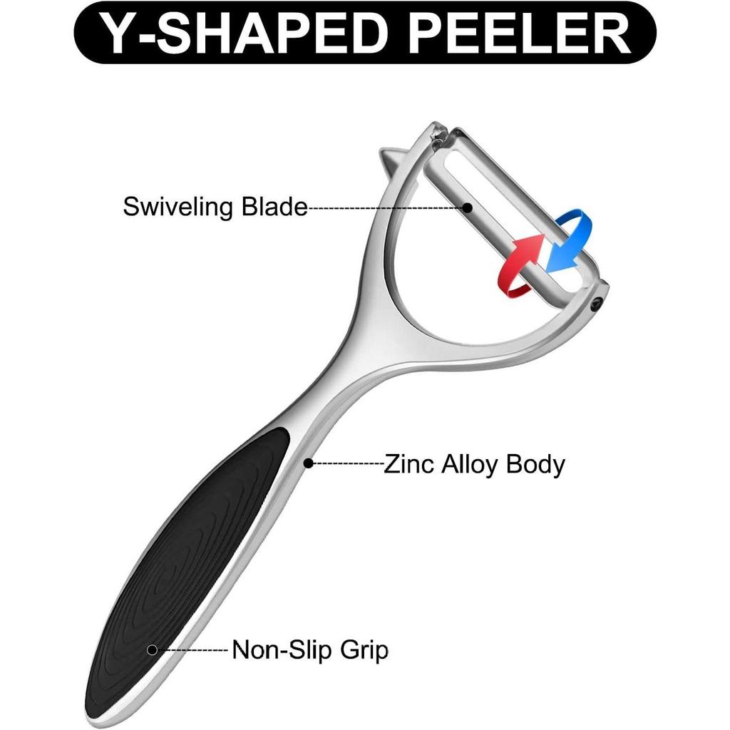 Vegetable Peeler Y and I-Shaped Peeler Set Potato Peelers Stainless Steel Fruit Peelers
