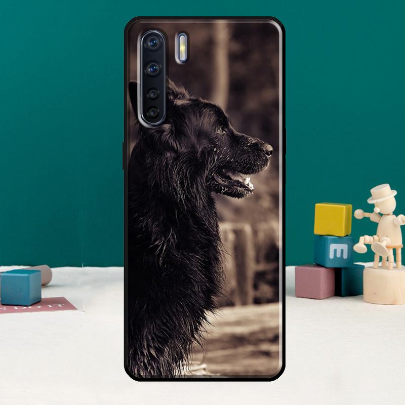 Cartoon German Shepherd Dog Phone Case For Oppo A74 A15 A80 A60 A40 A94 A54 A98 A78 A18 A38 A58 A16 A76 A96 A17 A77 A57S