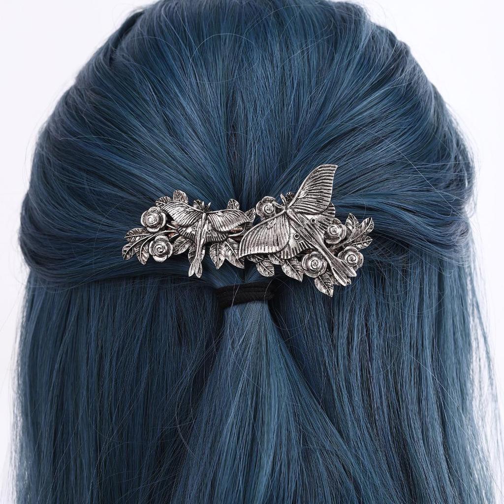Trendy Retro Butterfly Flower Hair Clip for Women - Nordic Norwegian Style Hair Accessory
