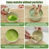 4Pcs Whisk Set Elegant Matcha Tea Set Reusable Matcha Making with Ceramic Matcha Bowl Whisk Holder for Tea Lovers
