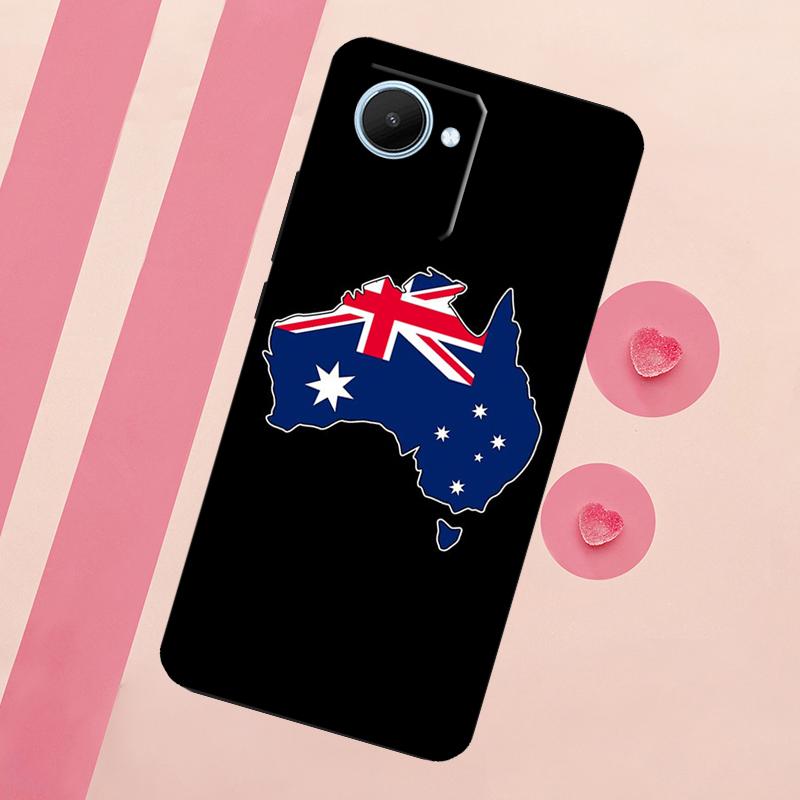Australia Flag For Realme 10 11 12 13 14 Pro Plus C55 C71 C75 C67 C63 C61 C53 C35 C65 GT6 GT7 15 Pro Case