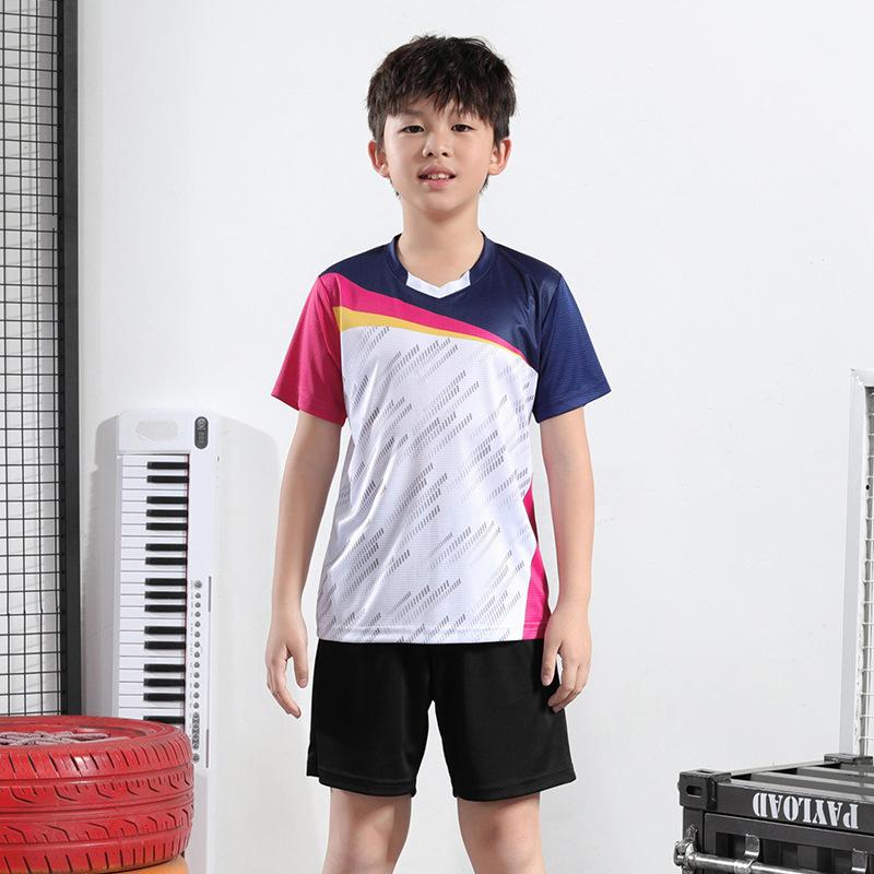 Children's Badminton Jersey Set Quick-drying Jersey Summer Children's Jersey Sports Short-sleeved Table Tennis Jersey The Same for Men and Women
