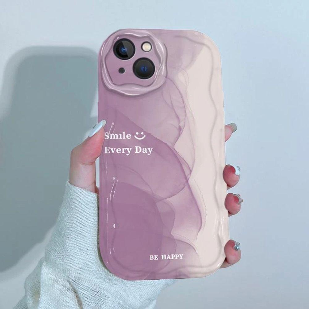 Gradual Change Smudge for iPhone17promax Phone Case Apple 16 Cream Wave 14/13 Soft Case 15