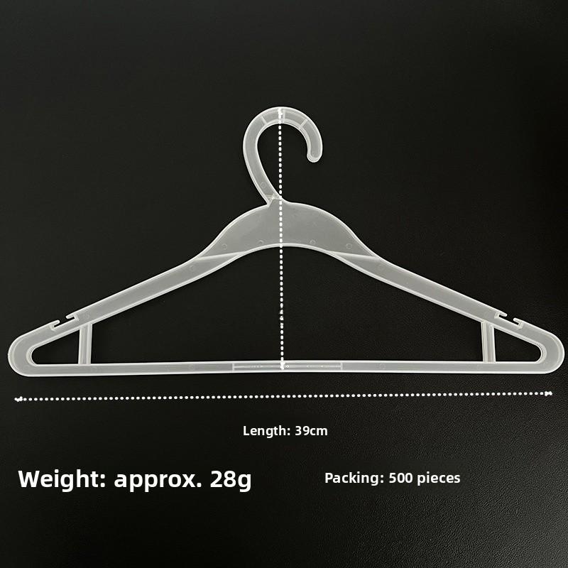Thickened Plastic Clothes Hanger for Women s Wear in Clothing Stores White Transparent Durable Not Easy to Break Direct Sale