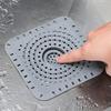 Silicone Sink Strainer Hair Catcher Clog Without Design Flexible Drain Cover Easy To Clean Strong Guards For Shower Bathtubs