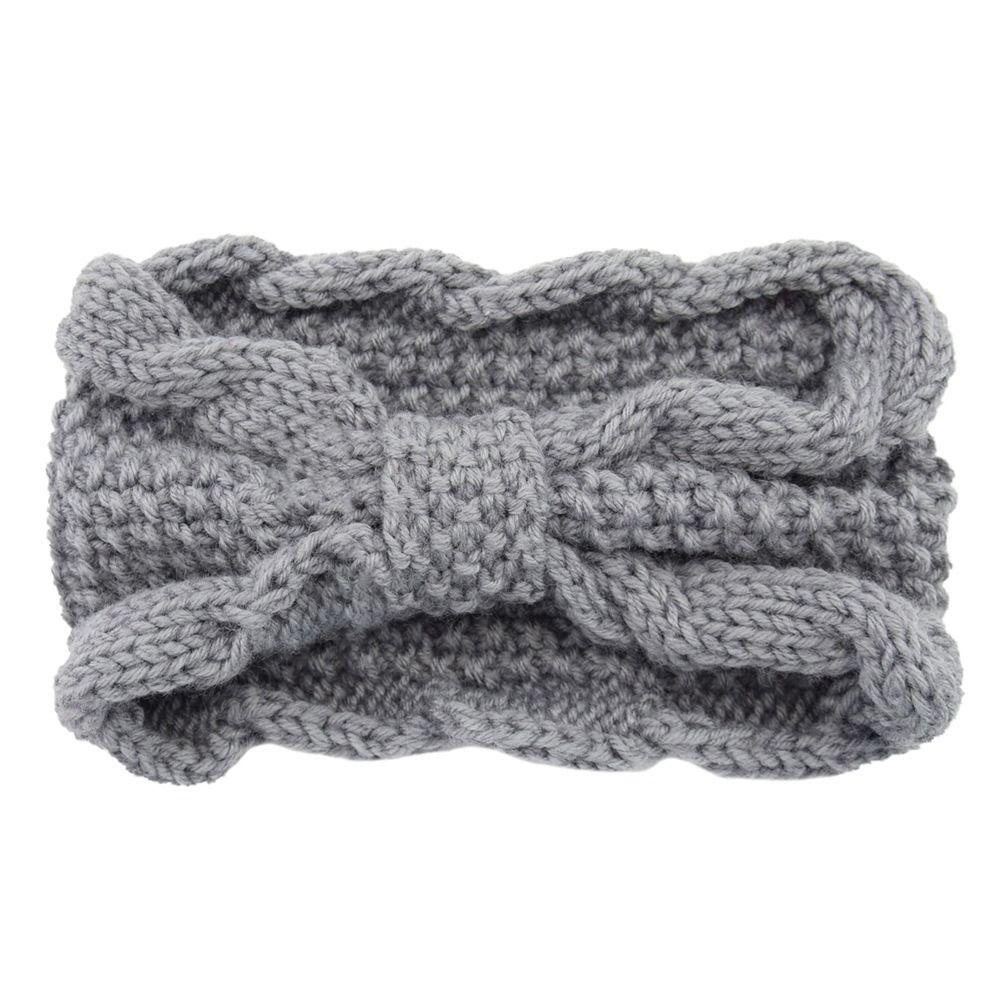 Turban Headwrap Winter Knitted Headband Ear Warmer Bow Twist Hair Band Soft Crochet Headband