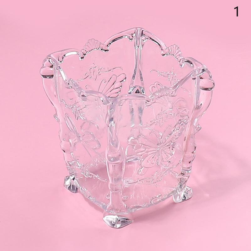 

Коробка для хранения ватных дисков для ногтей с бабочкой, прозрачная, розовая, с дизайном, салфетки, контейнер, органайзер для кистей, футляр для косметики, инструменты для дизайна ногтей 1 прозрачный