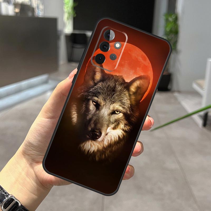 Angry Wolf Phone Case For Samsung Galaxy A14 A34 A54 A12 A32 A42 A52 A13 A23 A33 A53 A73 A52S A71 A51