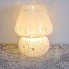 1Pc Creative Glass Table Lamp Retro Xiaohongshu Mushroom Lamp Homestay Study Ins Night Lamp Bedroom Sleep Bedside Lamp