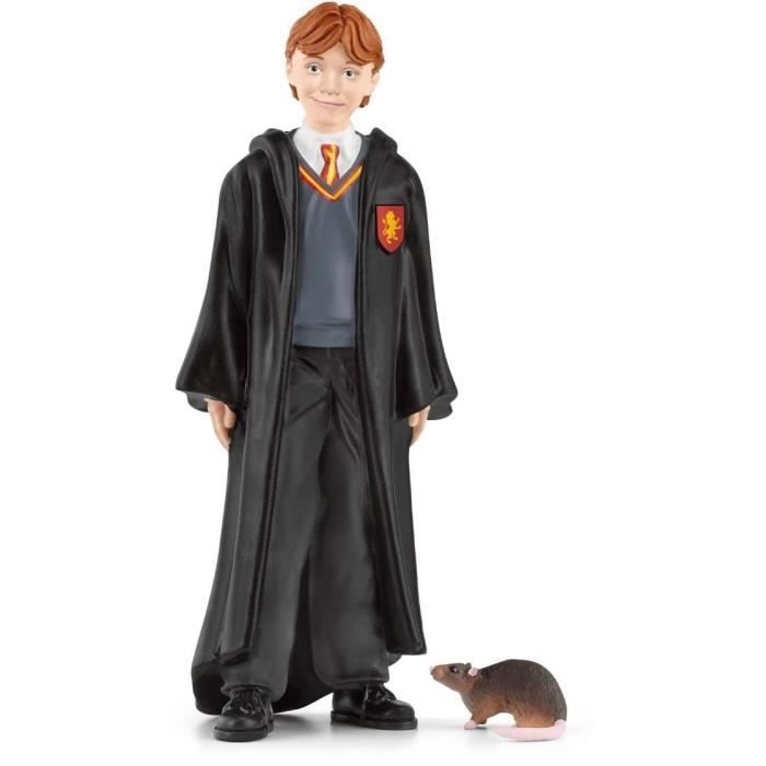 Figurine ron et croûtard, personnage de l'univers harry potter®, pour enfants dès 6 ans, schleich 42634 harry potter wizarding worl