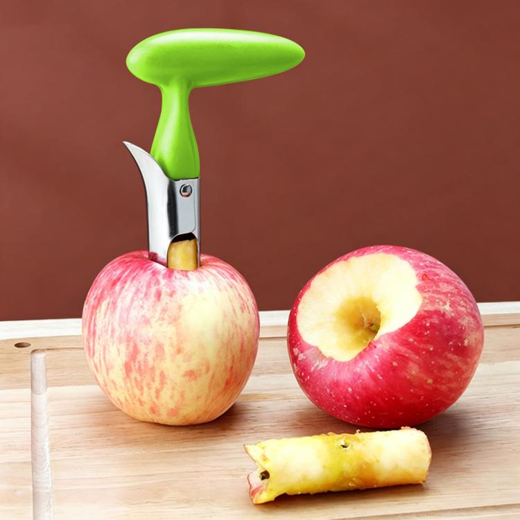 LsCook Stainless Steel Fruit Corer Plastic-Handled Fruit Core Remover зелёный