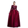 Elegantes europäisches & amerikanisches Langarm-Pailletten-Abendkleid