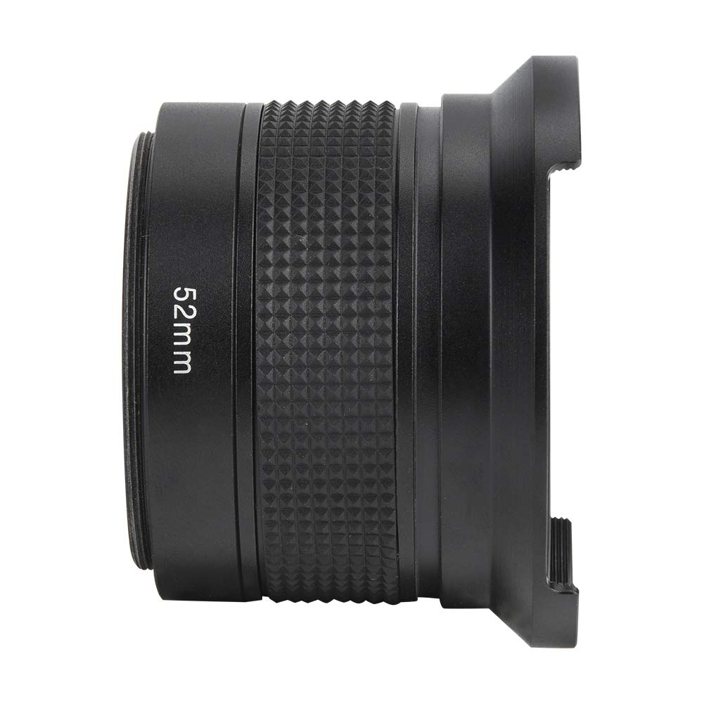 52mm 0.35X Universal Waterproof Wide-Angle Fisheye Lens with Lens Cap and Storage Pouch for SLR Digital Cameras