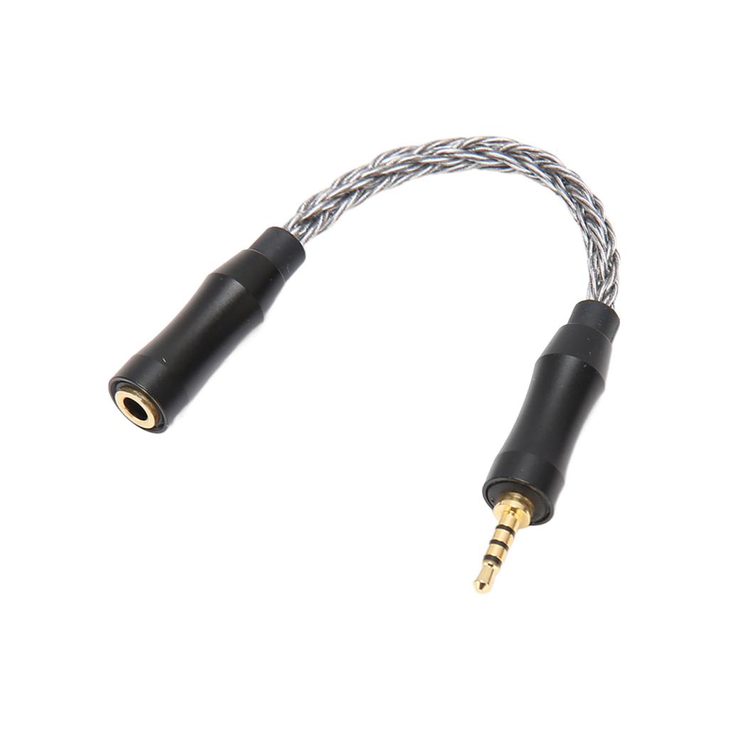 3.5mm to 2.5mm Sound Cable Female to Male Single Crystal Copper Core 8 Strands Lossless Sound