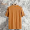 Men's Waffle V-Neck T-Shirt Solid Color Casual Tee Shirt Summer Short-Sleeved Pullover Top for Daily Outings Home Gym Street Wear