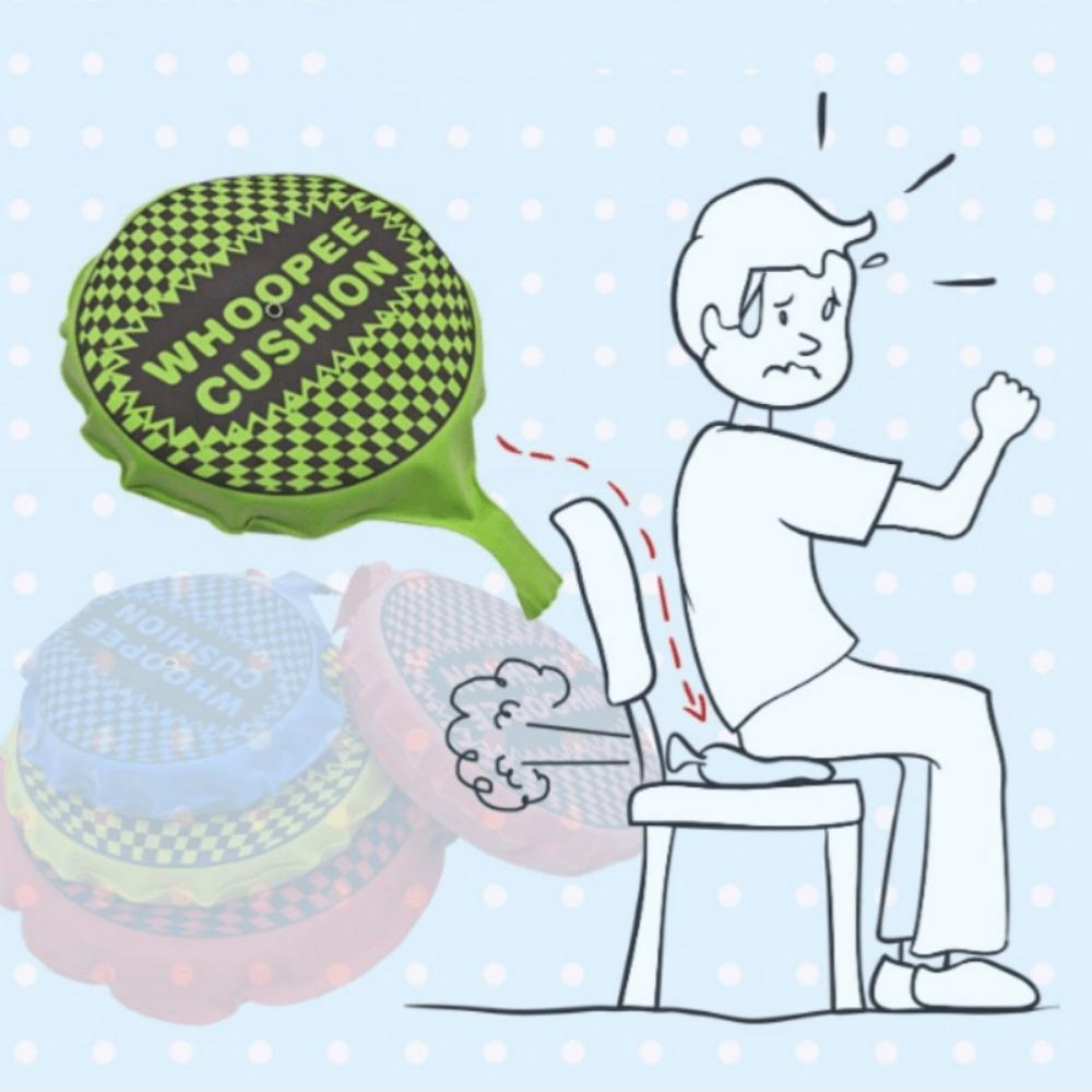 Self-expanding sponge rubber fart pad - a classic prank toy for teens and adults, with a prank with a fart sound,