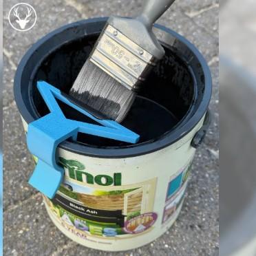 1pc Paint Bucket Clipped Brush Scraper Painting Brush Washing Scraper Painter S Tools