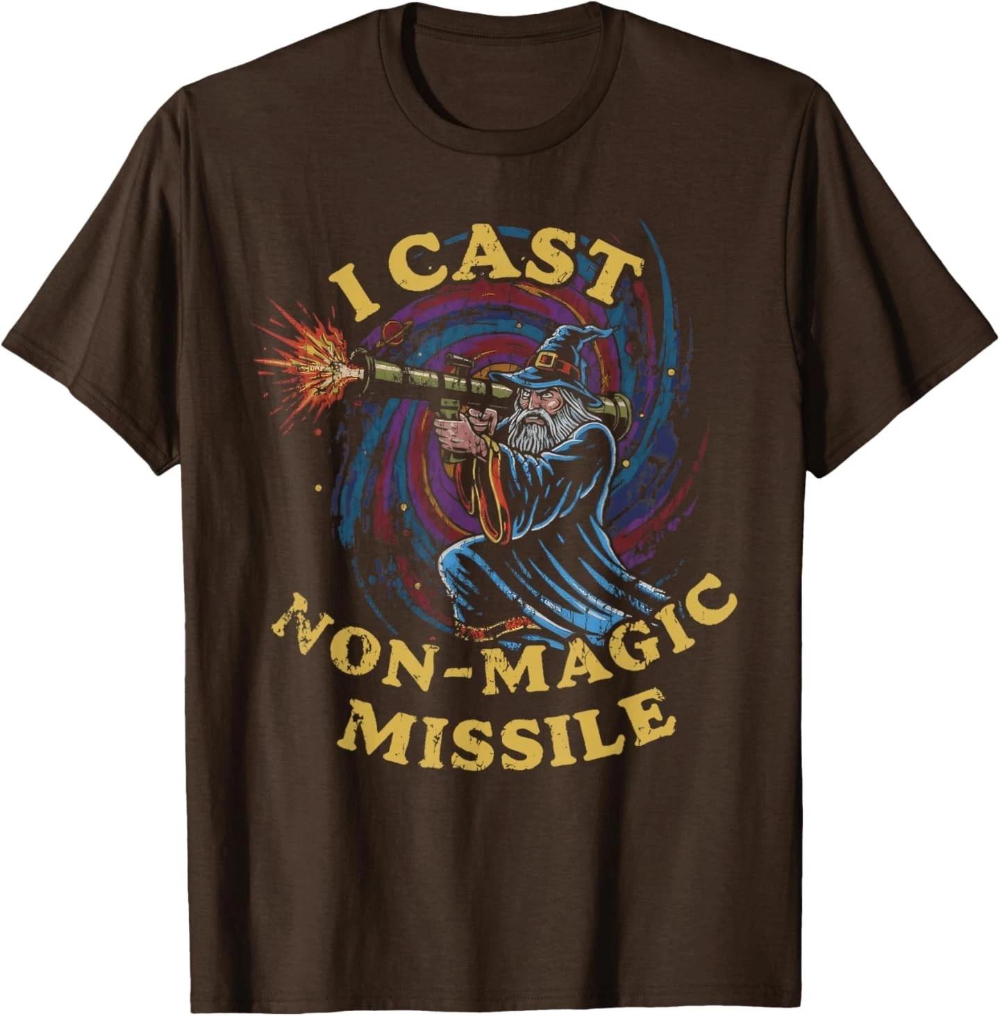 

I Cast Non-Magic Missile Funny Wizard Parody Meme T-Shirt M