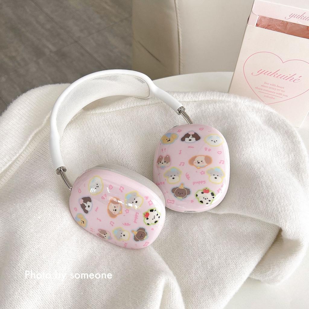 Cartoon Cute Dog for AirPods Max Protective Case Apple Headgear Earmuffs Earphone Case