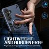 For Samsung Galaxy S25 Case with Ring Holder Kickstand PC + TPU Anti-Fall Phone Cover