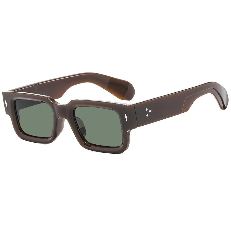 Pánské jezdecké brýle pro dojíždění do práce, cestování, sluneční brýle, ochrana proti slunci, UV ochrana, móda, osobnost, retro, hip hop, punk, obdélníkové sluneční brýle