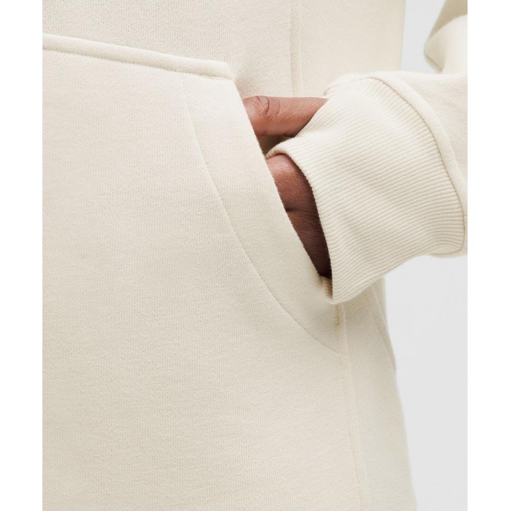 Lululemon Scuba Oversized Half Zip Hoodie Long Light Ivory Gold