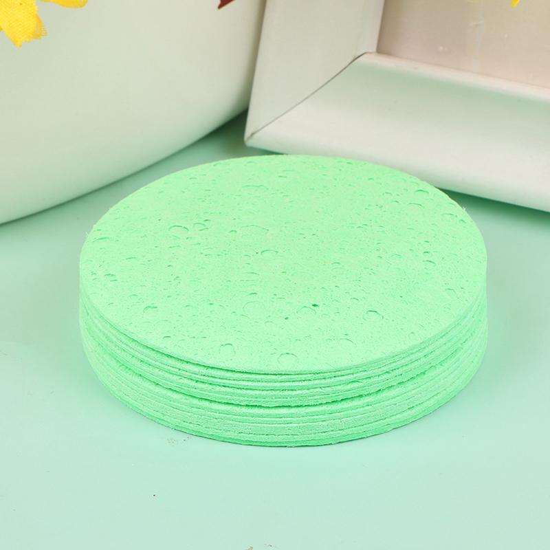 10Pcs Soft Facial Cleaning Sponge Pad Facial Washing Cleaning Compressed Cleanser Sponge Puff Spa Exfoliating Face Care