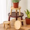 Soucoupe de pot de fleurs jaune rouge Support rond pour plantes Base de bonsaï de haute qualité Maison Bureau