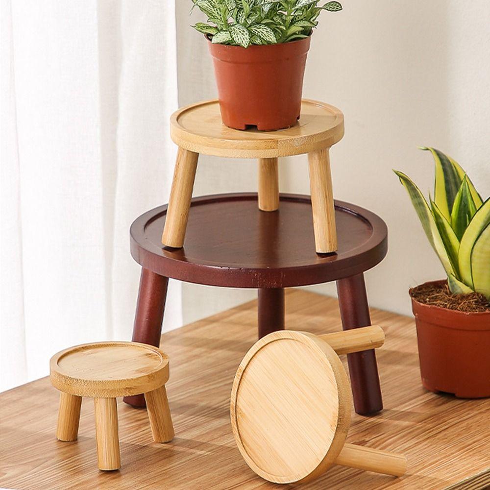 Soucoupe de pot de fleurs jaune rouge Support rond pour plantes Base de bonsaï de haute qualité Maison Bureau