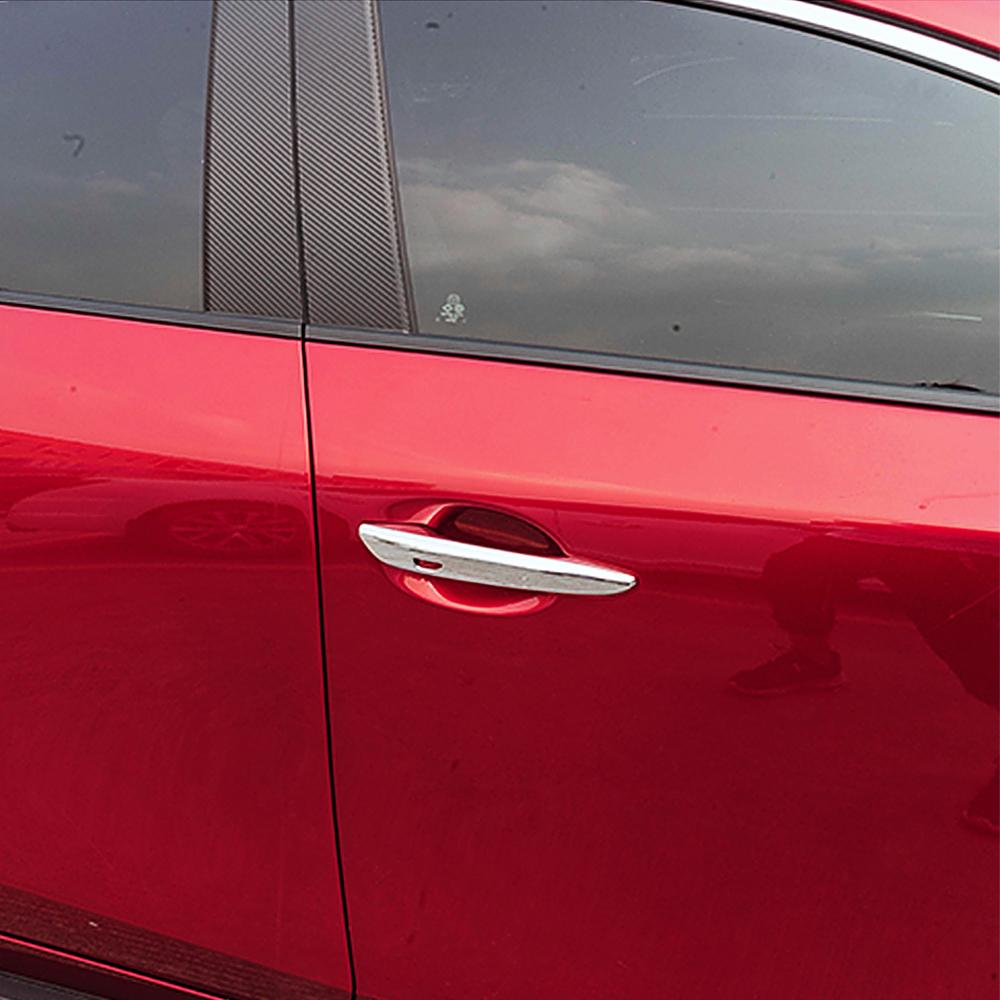 For Mazda CX-30 CX30 CX 30 2020 Chromium Styling Exterior Door Handle Cover Carbon Fiber Moulding Frame Bezel Chrome Car Sticker