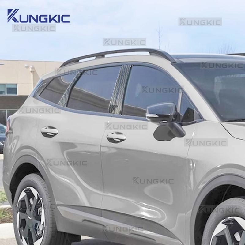 6 sztuk do Kia Sportage NQ5 -2024 Samochód Polerowane Słupki Słupki Słupków Drzwi Okna Listwa Pokrywa Listwa Dopasowanie Słupków B C Naklejka