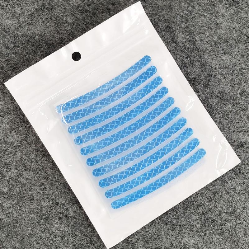 20Pc Car Wheel Hub Sticker Reflective Warning Stripes Driving Safety Tire Decor 3D Stickers for Motorcycles Bike Car Accessories