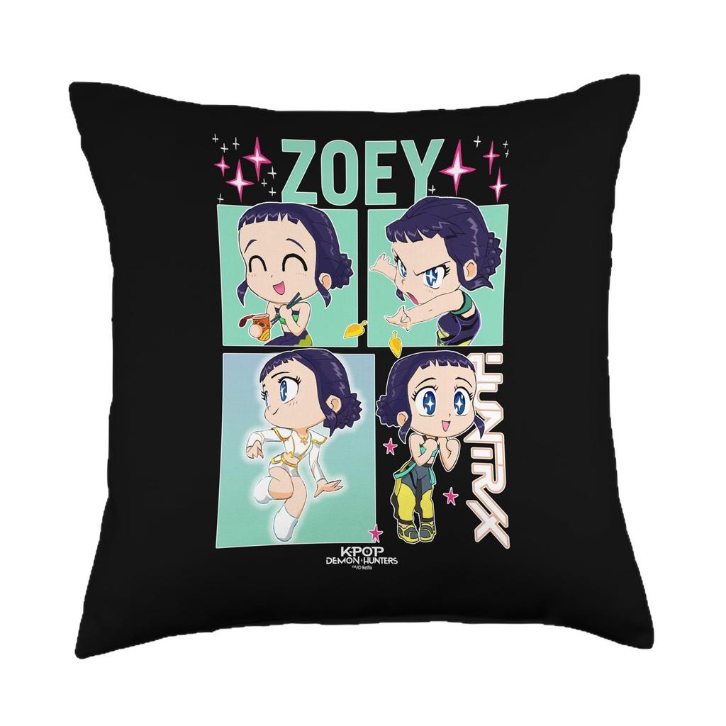 Kpop Dämonenjäger Kissenbezug Weich Bequem Huntrix Bedruckt Zuhause Auto Sofa Büro Kissenbezug Weihnachten Täglich Deko