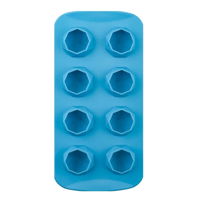 8 Cells ice cubes Moulds Flexible Food Grade Silicone DIY Ice Tray Kitchen Ice Makers for Wine Cocktails 14 Styles